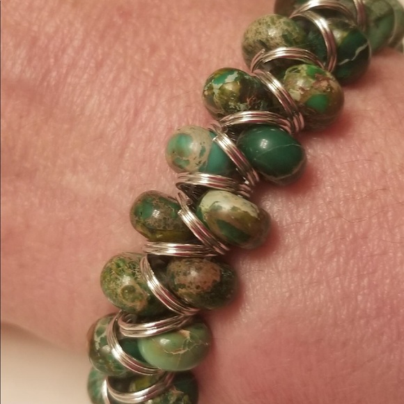 Green Jasper, aroma therapy bracelet. NWT - Picture 6 of 6
